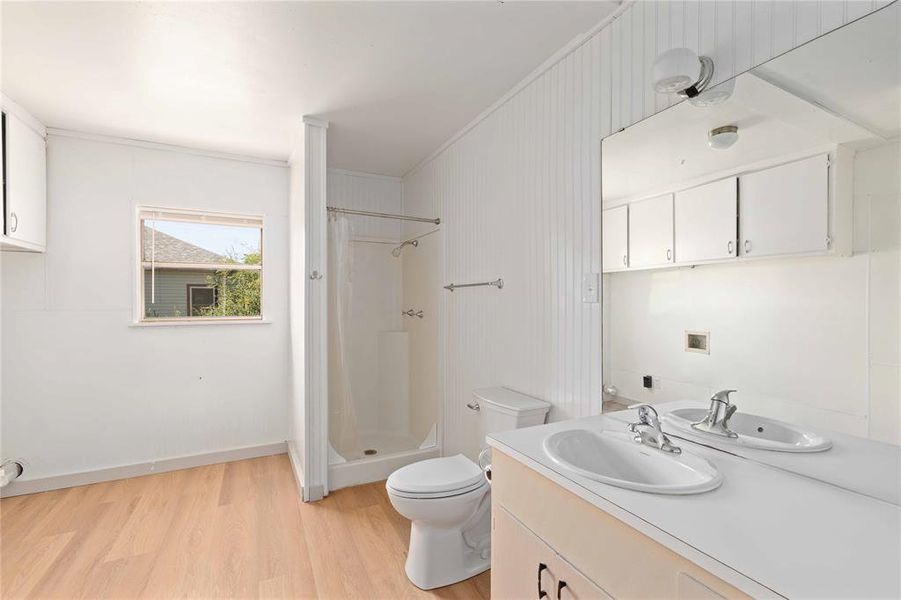 laundry in guest bath