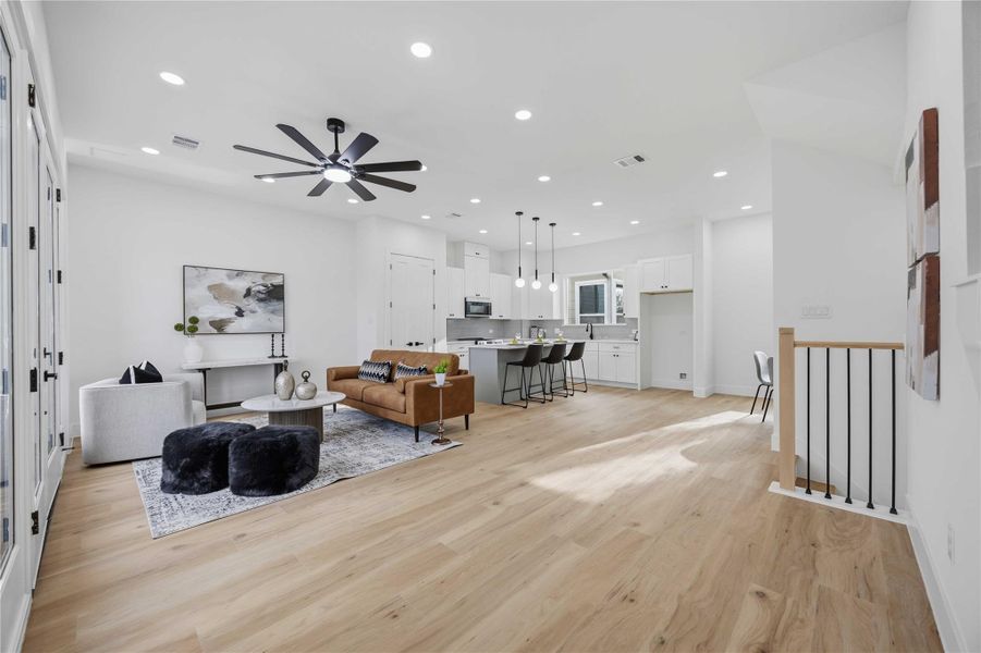 Furnished interior view inside a new home in , Houston (Image 31).