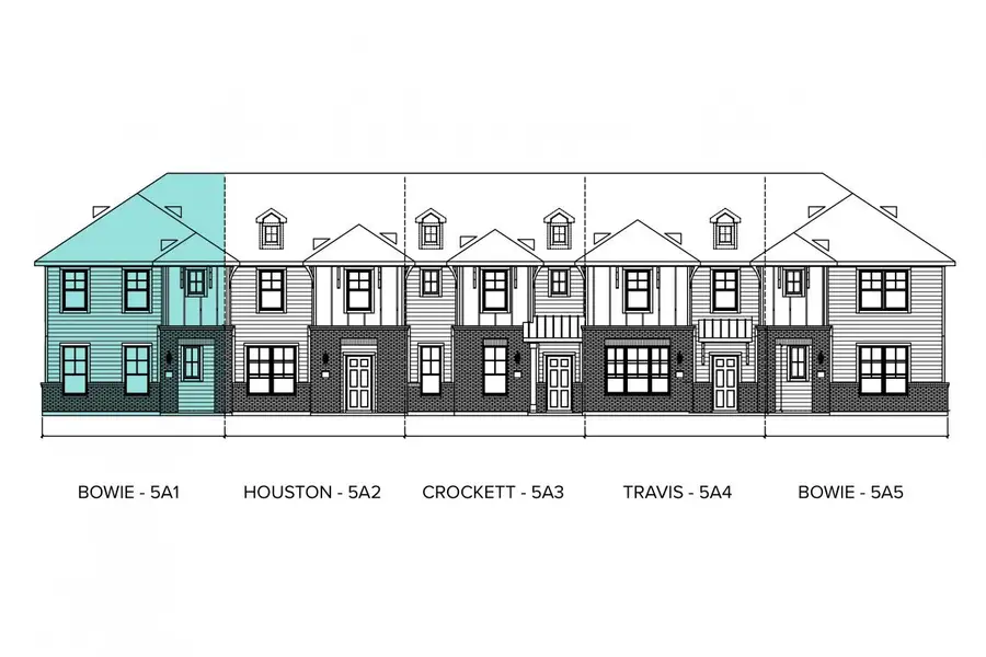 Representative rendering of the exterior for the Seven Oaks Bowie by Brohn Homes (Image 3).