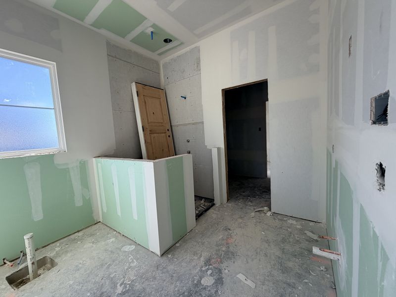 In-progress construction of a new home in Oak Water Ranch, Granbury, TX (Image 37). In-progress construction of a new home in Oak Water Ranch, Granbury, TX (Image 37).