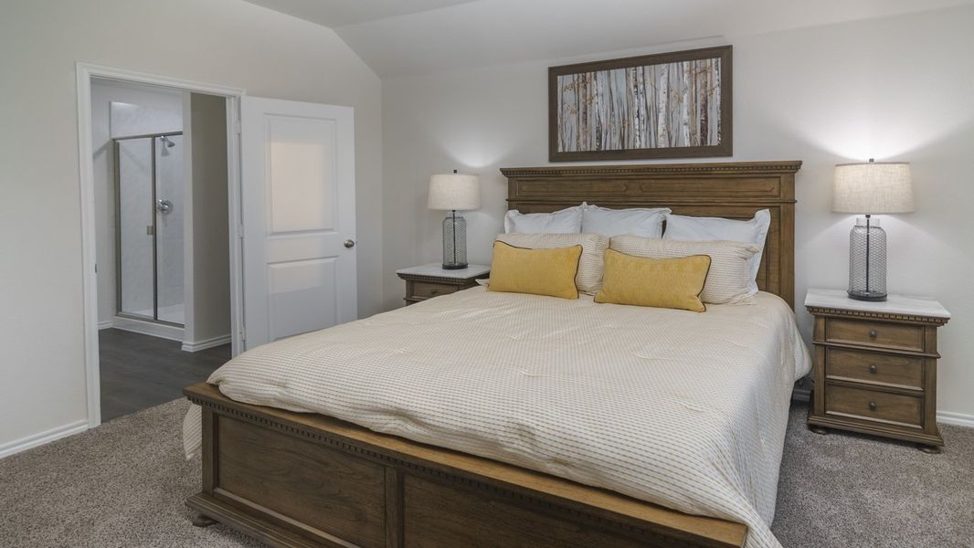 Furnished interior view inside a new home in Stonewyck Farms, Ennis (Image 7).