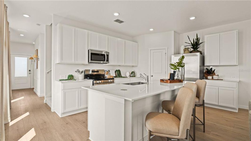 Furnished interior view inside a new home in , Clermont (Image 10).