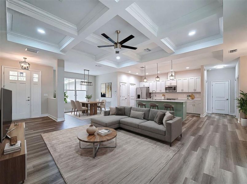 Furnished interior view inside a new home in , Homosassa (Image 18).