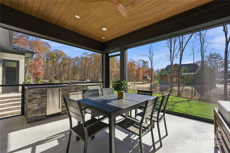 Exterior details and patio area of a home in , Matthews (Image 3).
