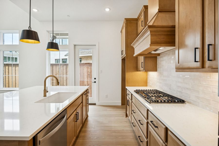 Furnished interior view inside a new home in Newman Village Townhomes, Frisco (Image 8).