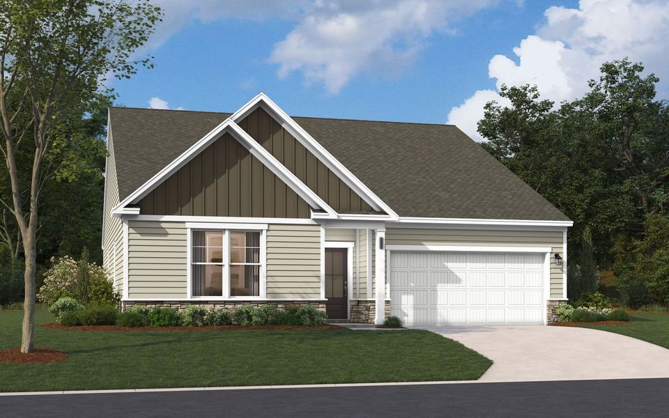 Representative exterior photo of a completed home built from the The Easton by Stanley Martin Homes in Chapin Place, Chapin, SC (Image 11).