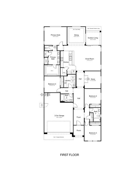 2D floor plan layout of this home in Paradisi, Surprise, AZ (Image 2). 2D floor plan layout of this home in Paradisi, Surprise, AZ (Image 2).