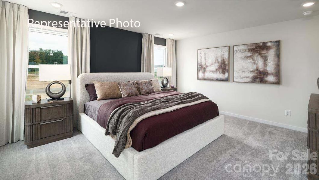 Furnished interior view inside a new home in Sanctuary at Southgate, Indian Trail (Image 23).