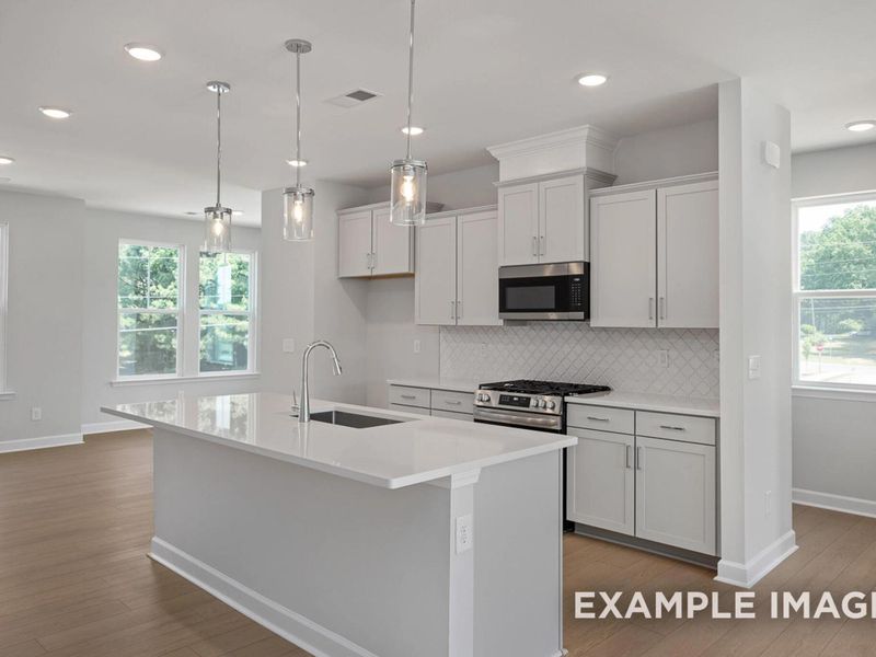 Furnished interior view inside a new home in Forestville Yard Townhomes, Knightdale (Image 3).