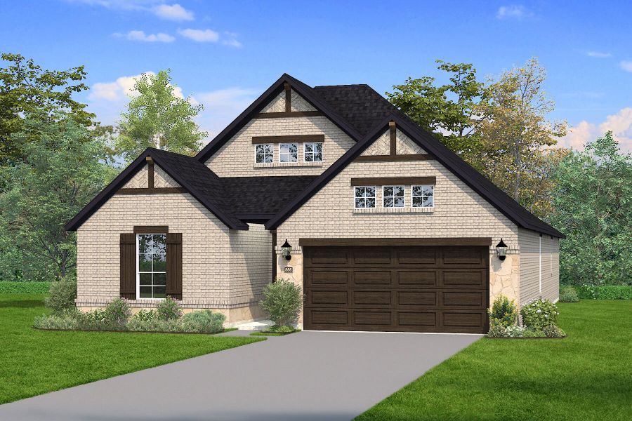 The Bianca - Hill Country 2 with Stone Elevation The Bianca - Hill Country 2 with Stone Elevation