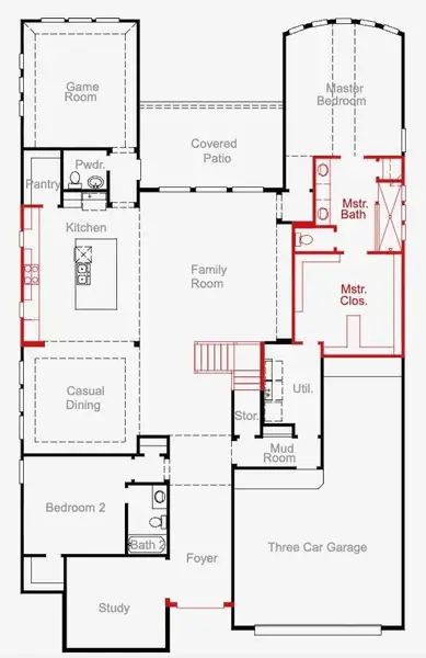 2D floor plan layout of this home in Pomona, Manvel, TX (Image 3). 2D floor plan layout of this home in Pomona, Manvel, TX (Image 3).