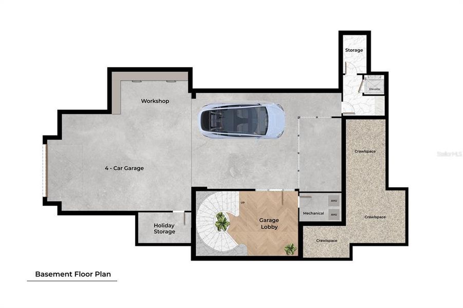 2D floor plan layout of this home in , Winter Park, FL (Image 3).