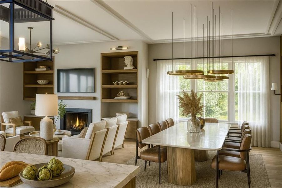 Furnished interior view inside a new home in Echo at Crabapple, Milton (Image 9).