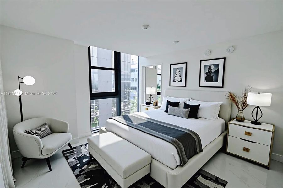 Furnished interior view inside a new home in , Miami (Image 3).