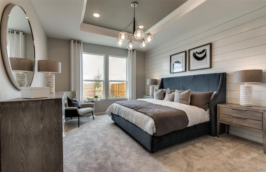 *Model Representation - Spacious owner's suite with private bath