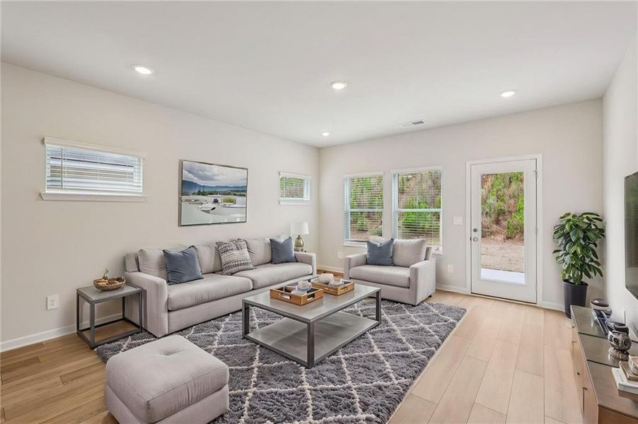 Furnished interior view inside a new home in Hawthorne Station, College Park (Image 11). Furnished interior view inside a new home in Hawthorne Station, College Park (Image 11).