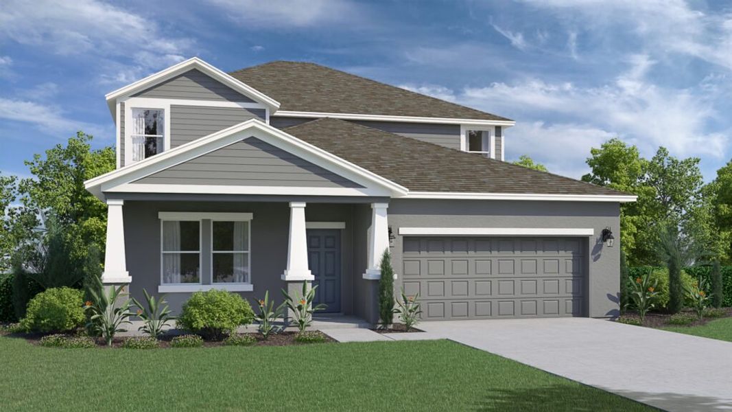 Representative exterior photo of a completed home built from the Coral by Holiday Builders in Cape Coral, Cape Coral, FL (Image 3).