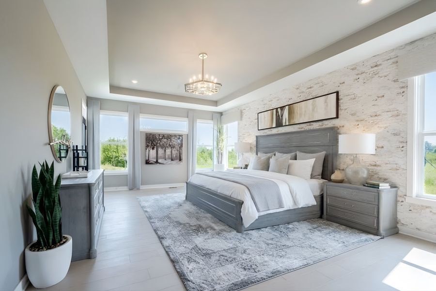 Furnished interior view inside a new home in Woodberry, Canton (Image 21).