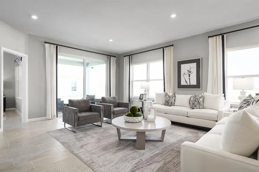 Furnished interior view inside a new home in Brooks Landing, Titusville (Image 3).