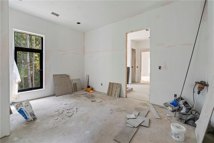 In-progress construction of a new home in , Fairburn, GA (Image 57).