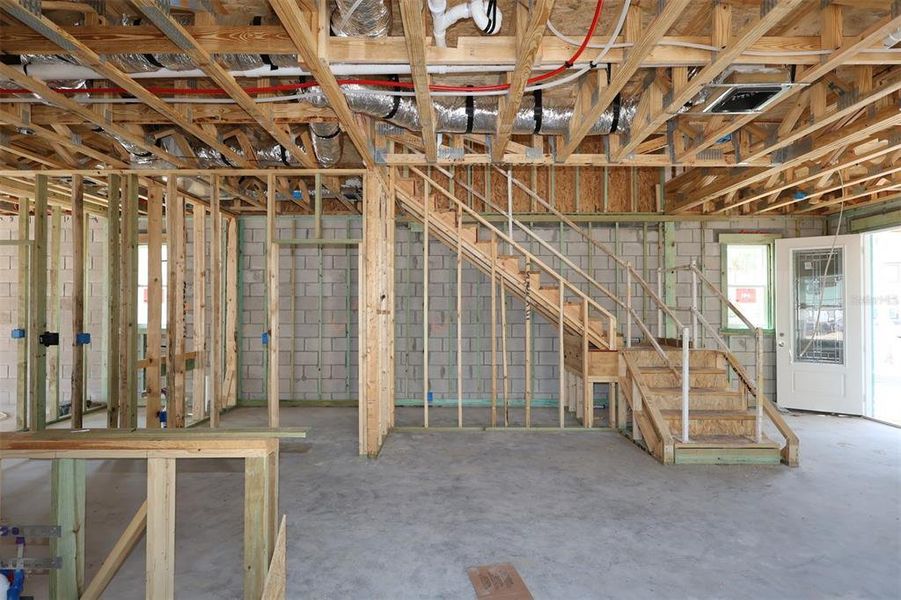 In-progress construction of a new home in Center Lake on the Park, St. Cloud, FL (Image 6).