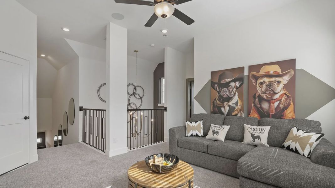 Furnished interior view inside a new home in Elyson 50's, Katy (Image 24).
