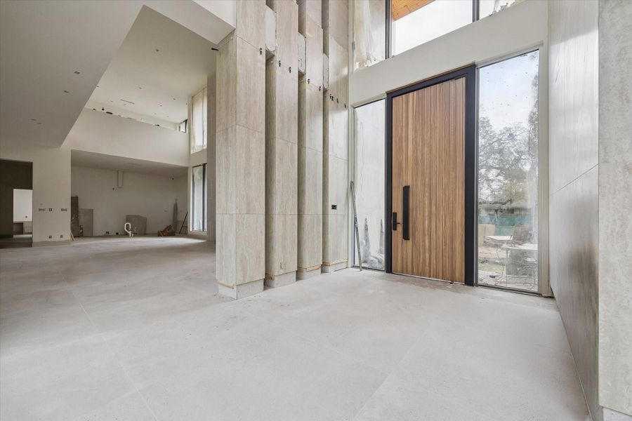 Alternate view of the preliminary unadorned entry