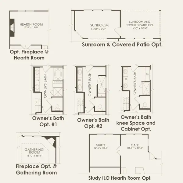 2D floor plan layout for the Napa Valley by Del Webb in Del Webb at Trinity Falls, McKinney, TX (Image 4).