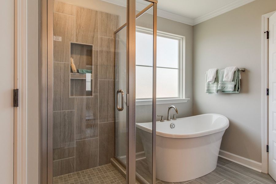 Representative furnished interior of a home built from the Yates - Vanguard Collection by Mungo Homes in Georgias Landing, Raleigh (Image 8).