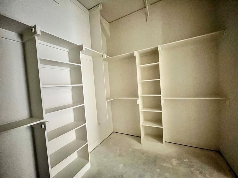 View of spacious closet