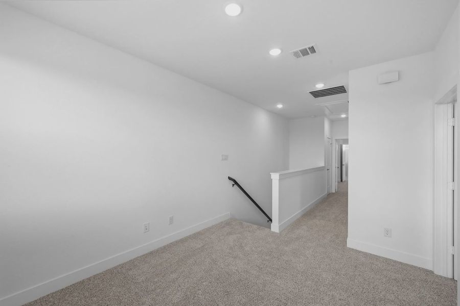 Representative unfurnished interior of a home built from the Cheverny by Chesmar Homes in Bridgeland Chateau, Cypress (Image 36).
