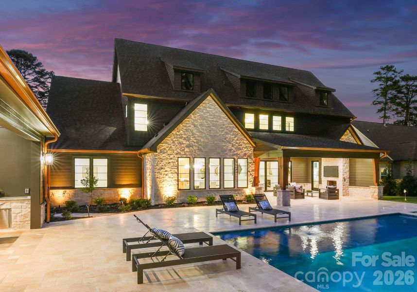 Exterior details and patio area of a home in , Charlotte (Image 27).