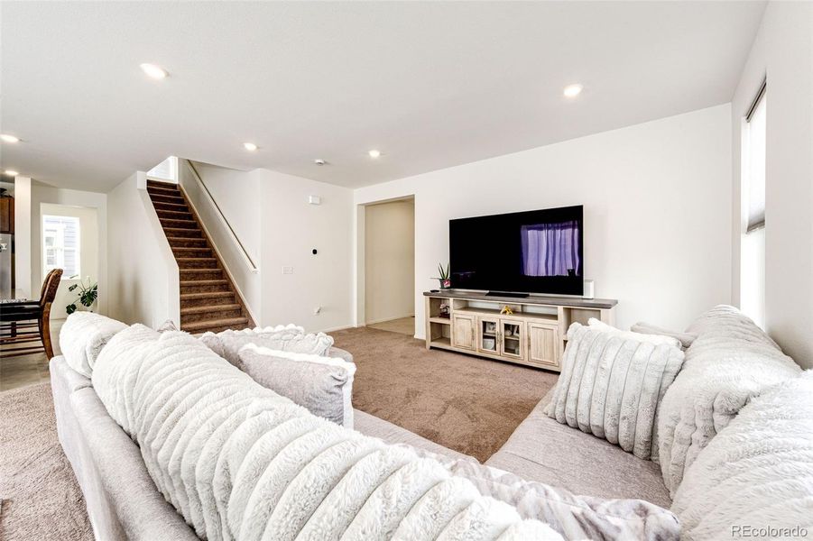 Furnished interior view inside a new home in Painted Prairie, Aurora (Image 32).