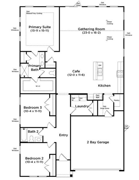 2D floor plan layout for the Chelsea by DRB Homes in Chestnut Farms, Longs, SC (Image 4). 2D floor plan layout for the Chelsea by DRB Homes in Chestnut Farms, Longs, SC (Image 4).