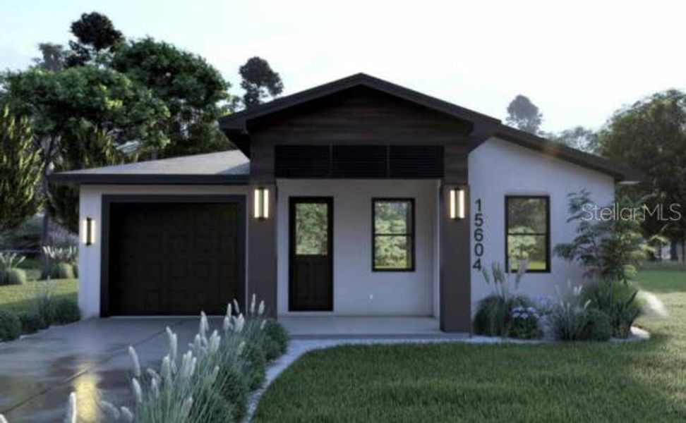 Front exterior of a new home in , Dade City, FL, highlighting curb appeal (Image 1). Front exterior of a new home in , Dade City, FL, highlighting curb appeal (Image 1).