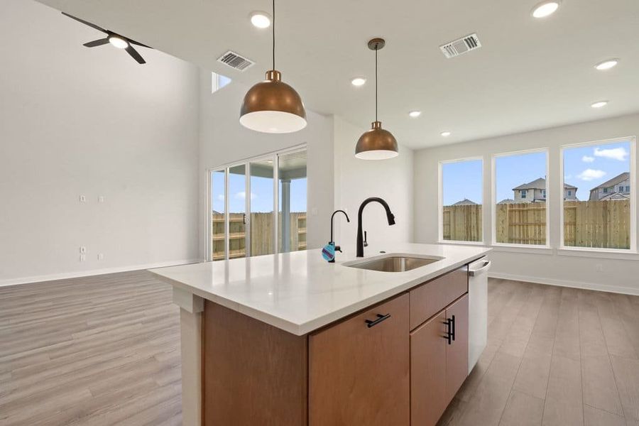 Furnished interior view inside a new home in Lariat, Liberty Hill (Image 12).