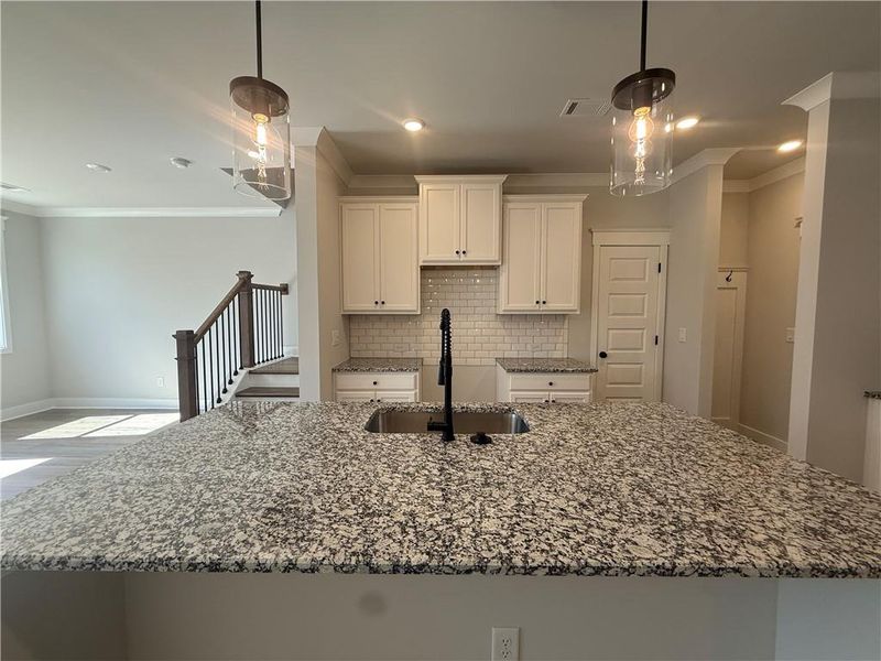 Furnished interior view inside a new home in The Towns at Auburn Station East, Auburn (Image 9).