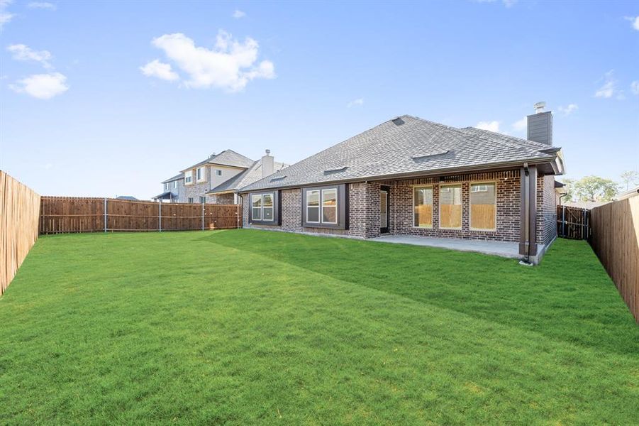 Exterior details and patio area of a home in Meadow Vista 60-65, Anna (Image 25). Exterior details and patio area of a home in Meadow Vista 60-65, Anna (Image 25).