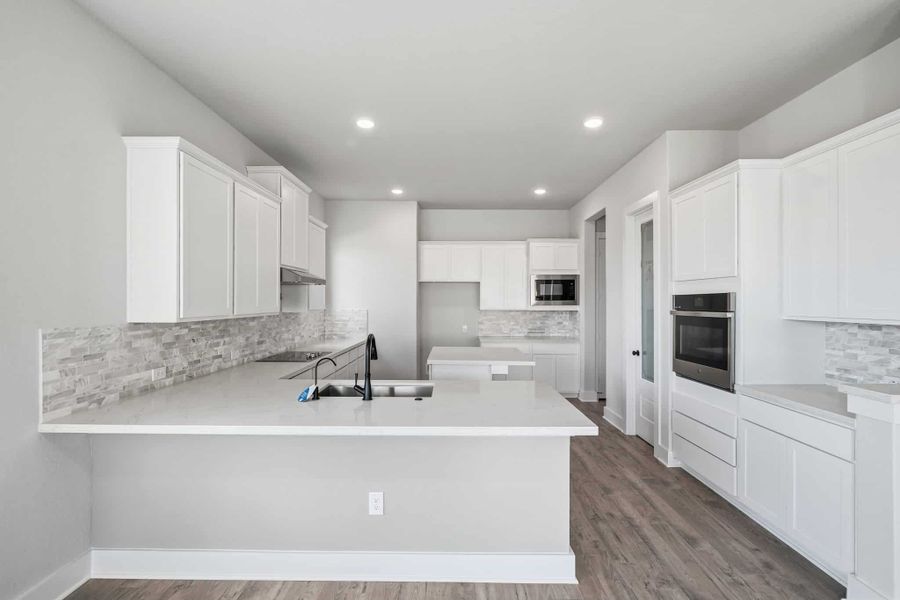 Furnished interior view inside a new home in Alsatian Oaks, Castroville (Image 14).