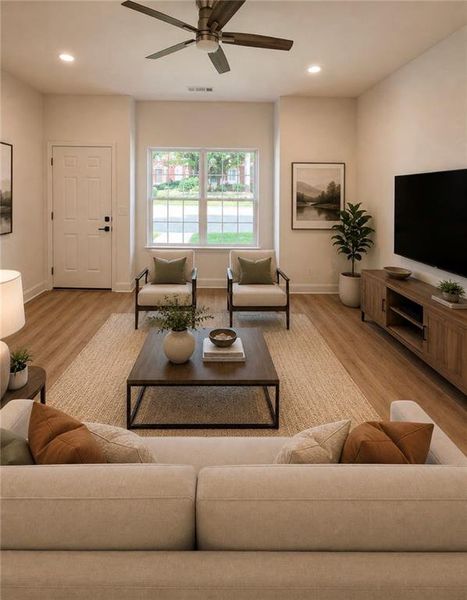 Furnished interior view inside a new home in , Gainesville (Image 15).