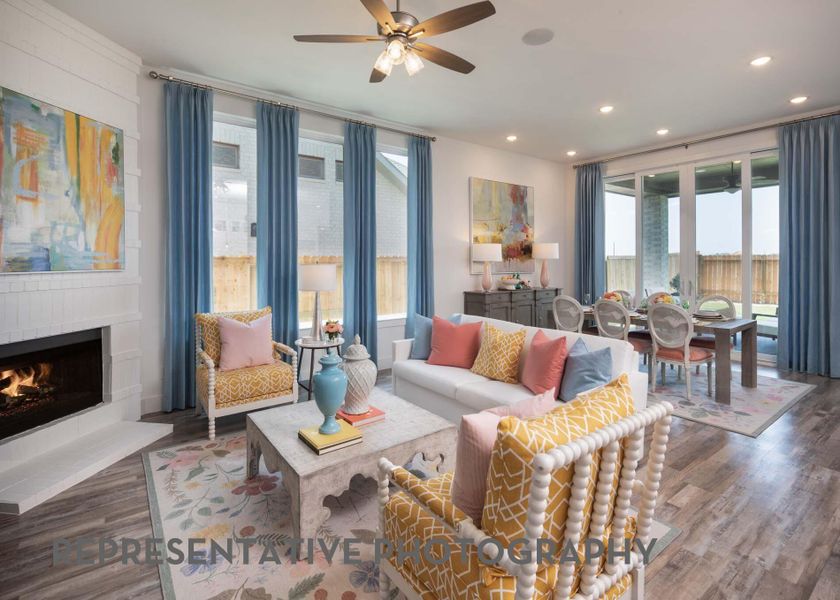 Furnished interior view inside a new home in Jordan Ranch, Fulshear (Image 24). Furnished interior view inside a new home in Jordan Ranch, Fulshear (Image 24).