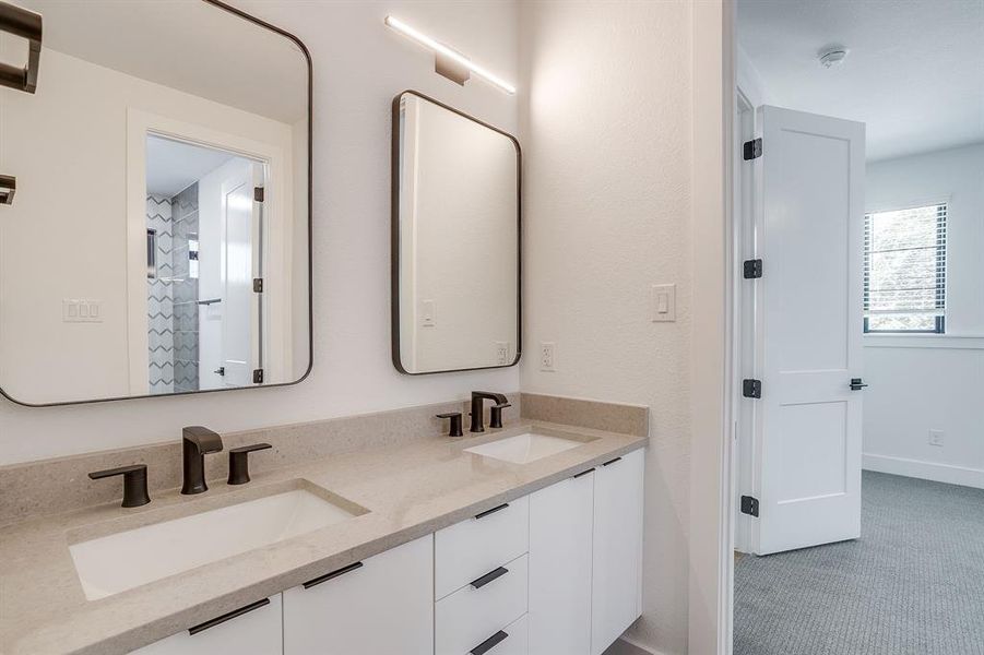 Furnished interior view inside a new home in , Fort Worth (Image 15). Furnished interior view inside a new home in , Fort Worth (Image 15).