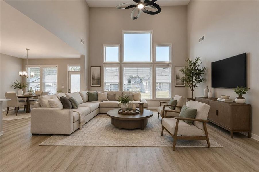 Furnished interior view inside a new home in The Reserve At Liberty Park, Braselton (Image 33).
