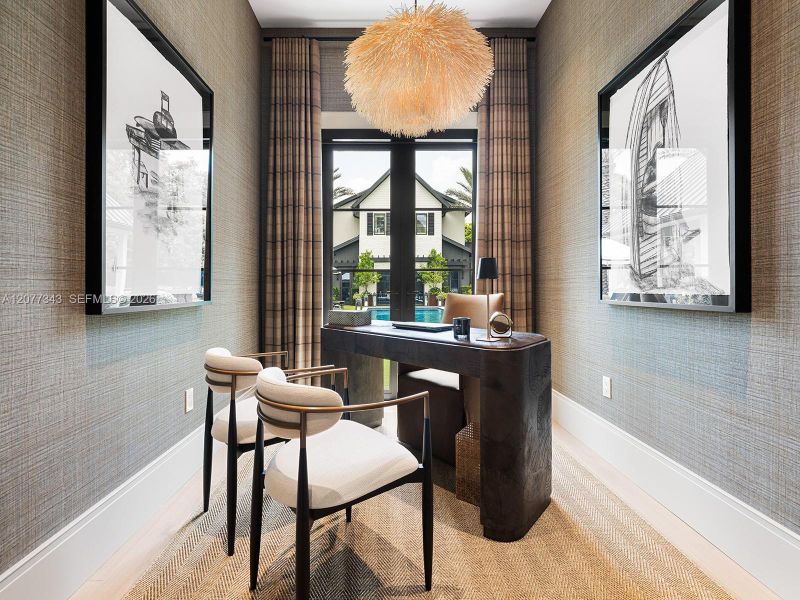 Furnished interior view inside a new home in , Miami (Image 14). Furnished interior view inside a new home in , Miami (Image 14).