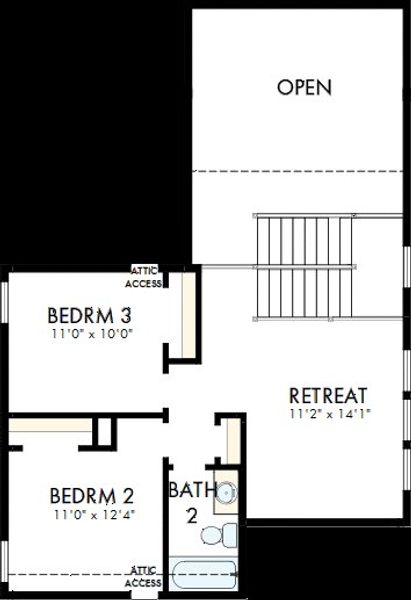 2D floor plan layout of this home in Elyson - Grove Row Collection, Katy, TX (Image 3). 2D floor plan layout of this home in Elyson - Grove Row Collection, Katy, TX (Image 3).