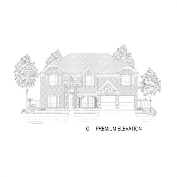 Front exterior of a new home in Polo Ridge, Mesquite, TX, highlighting curb appeal (Image 22).