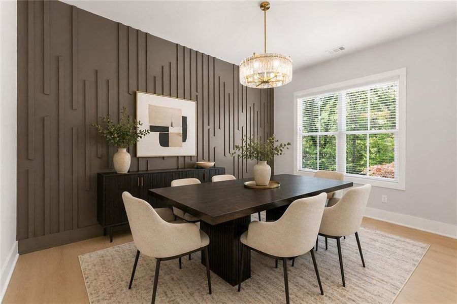 Furnished interior view inside a new home in , Flowery Branch (Image 6).