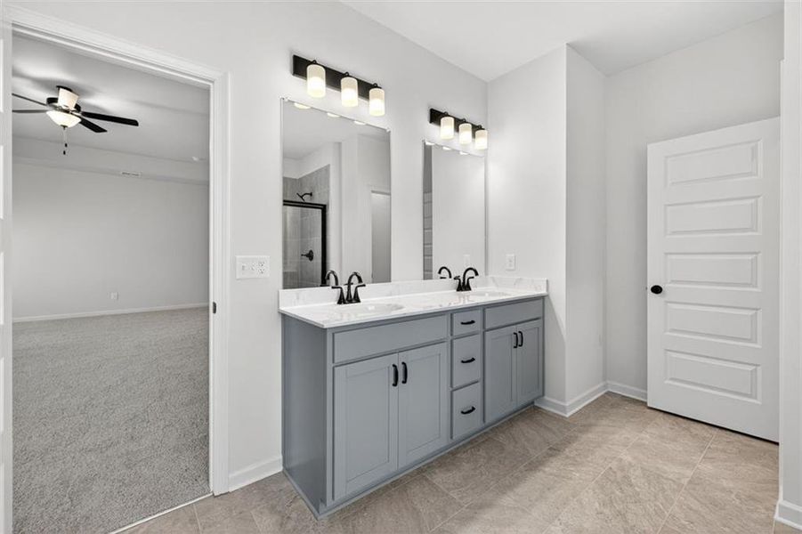 Furnished interior view inside a new home in Garrett Preserve, Douglasville (Image 13).