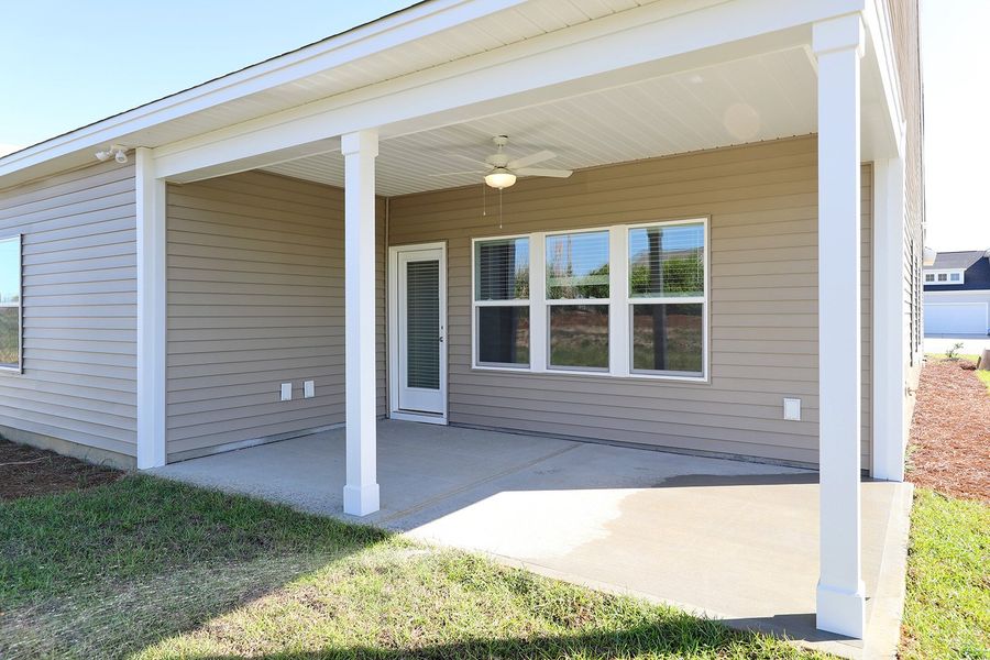 Exterior details and patio area of a home in Allston Park, Calabash (Image 22).