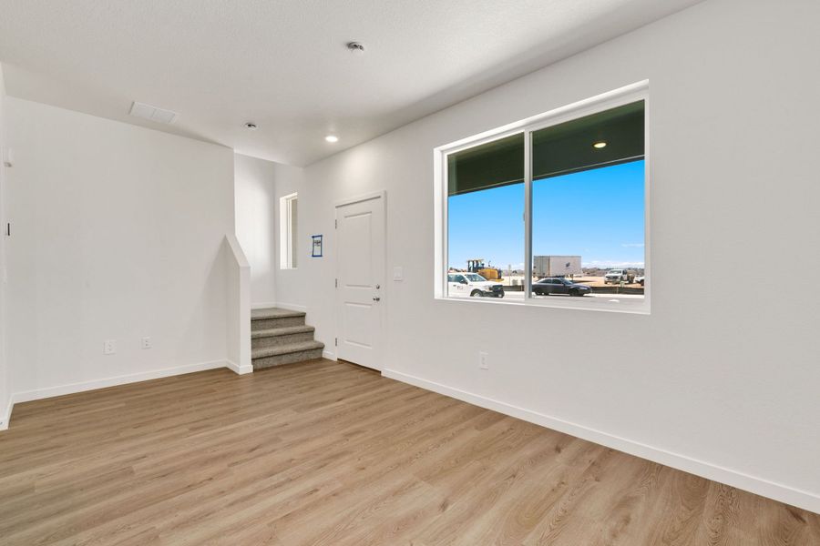 Representative unfurnished interior of a home built from the Pinecliffe by Baessler Homes in Liberty Draw, Evans (Image 14).